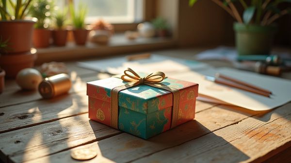 Offrir un cadeau original illustré à la main